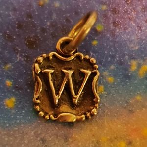 Waxing Poetic Silver Initial Charm